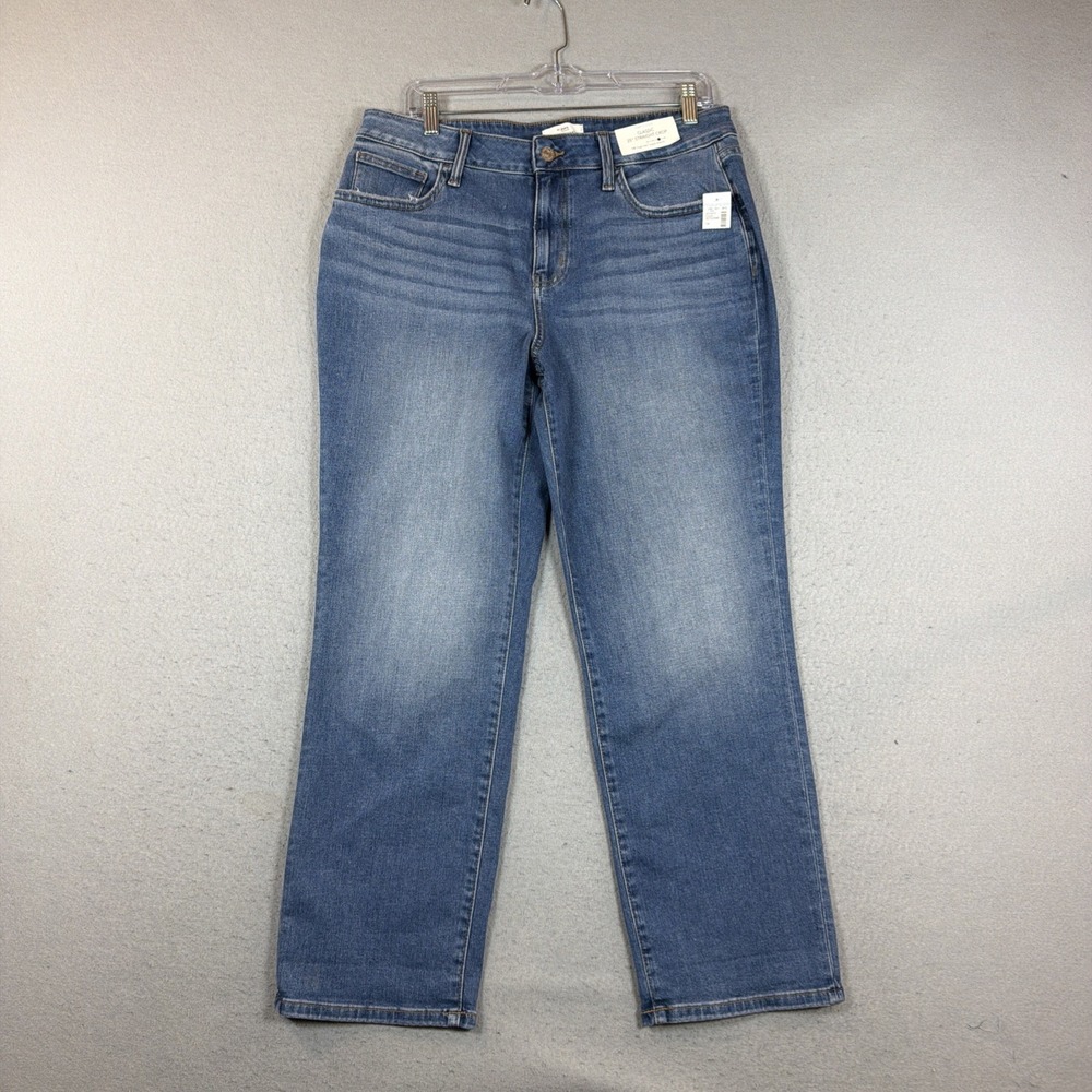 Maurices m Jeans Classic Straight Crop Women's 14 High Rise Super Stretch NWT